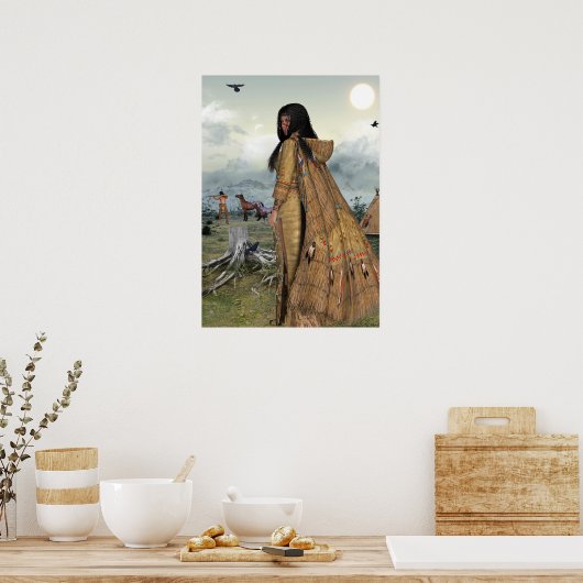Indianerleben Poster (Küche)