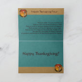 Indianermädchen Feiertagskarte (Innenseite)