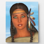 Indianermädchen Fotoplatte (Vorderseite)