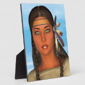 Indianermädchen Fotoplatte (Seite)