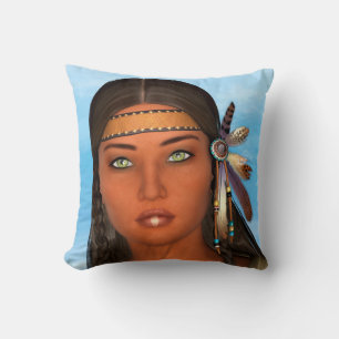 Indianermädchen Kissen
