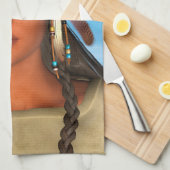 Indianermädchen Küchentuch (Viertel Falte)