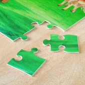 Indianermädchen mit Waldtieren Puzzle (Seite)