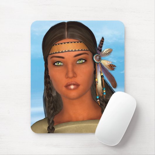 Indianermädchen Mousepad (Mit Mouse)