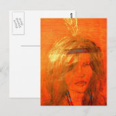 Indianermädchen Postkarte (Vorne/Hinten)