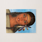 Indianermädchen Puzzle (Horizontal)