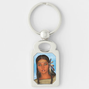 Indianermädchen Schlüsselanhänger