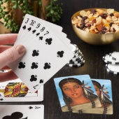 Indianermädchen Spielkarten (In Situ)
