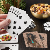 Indianermädchen Spielkarten (In Situ)
