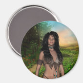 Indianermagnet Magnet (Vorderseite/Rückseite)