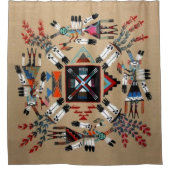 Indianermalerei auf Sand-Idian Duschvorhang (Vorderseite)