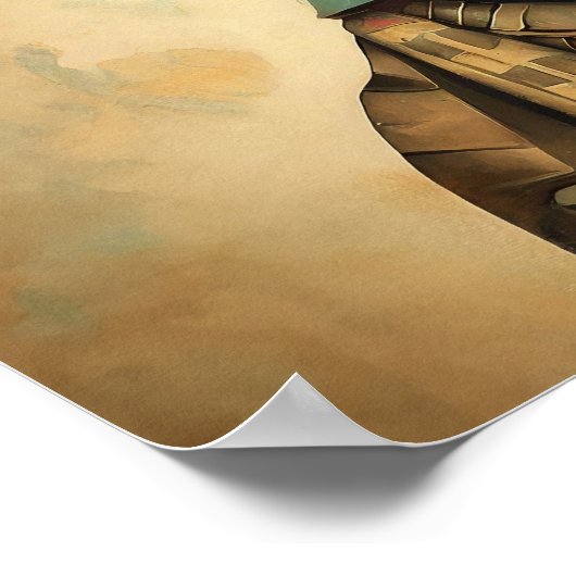 Indianermalerei Poster (Ecke)