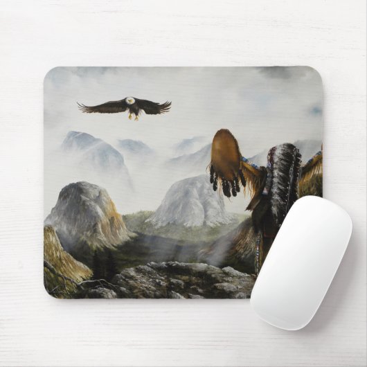 Indianermalerei~ Willkommensfreund Mousepad (Mit Mouse)