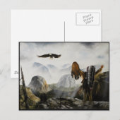 Indianermalerei~ Willkommensfreund Postkarte (Vorne/Hinten)