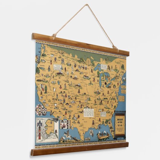 Indianermauer Wandteppich Mit Holzrahmen (Gewinkelt)