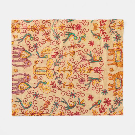 Indianermuster auf Fabrikindian, Stoff, India, ora Fleecedecke (Vorderseite (Horizontal))