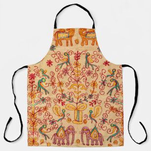 Indianermuster auf Fabrikindian, Stoff, India, ora Schürze