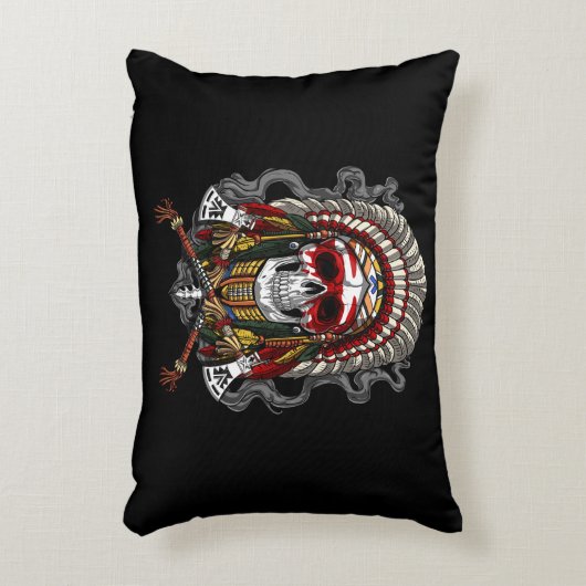 Indianeroberhaube Dekokissen (Vorderseite(Vertikal))