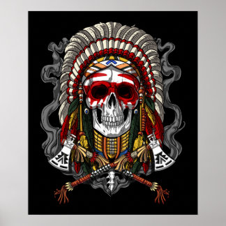 Indianeroberhaube Poster