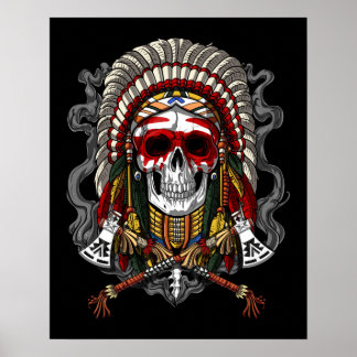 Indianeroberhaube Poster