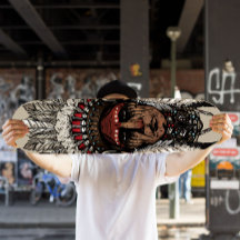 Indianeroberhaupt-Skateboard | Skateboard Deck