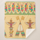 Indianerornamensches, nahtloses Zierpat Sherpadecke (Vorderseite)