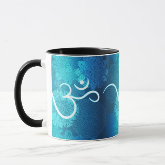 Indianerornament mit Ohm-Symbol Tasse (Links)