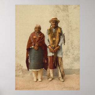 Indianerpaar, 1899 poster