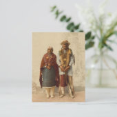 Indianerpaar, 1899 postkarte (Stehend Vorderseite)