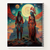 Indianerpaar Notizblock (Rückseite)