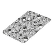 Indianerpattern Doodle Magnet (Linke Seite)