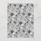 Indianerpattern Doodle Postkarte (Vorderseite)