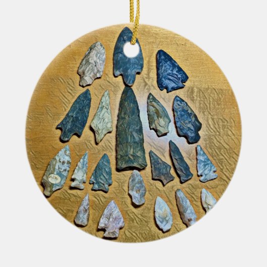 Indianerpfeife Keramik Ornament (Vorne)