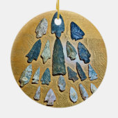 Indianerpfeife Keramik Ornament (Hinten)