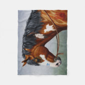 Indianerpferd Fleecedecke (Vorderseite)
