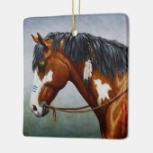 Indianerpferd Keramikornament (Links)