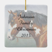 Indianerpferd Keramikornament (Rückseite)