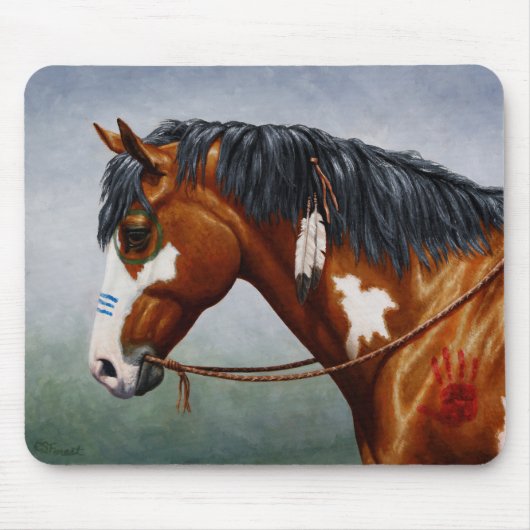Indianerpferd Mousepad (Vorne)