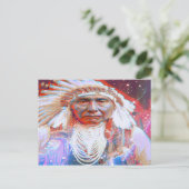 Indianerpferd Postkarte (Stehend Vorderseite)