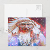Indianerpferd Postkarte (Vorne/Hinten)