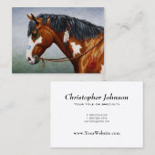 Indianerpferd Visitenkarte (Vorne/Hinten)