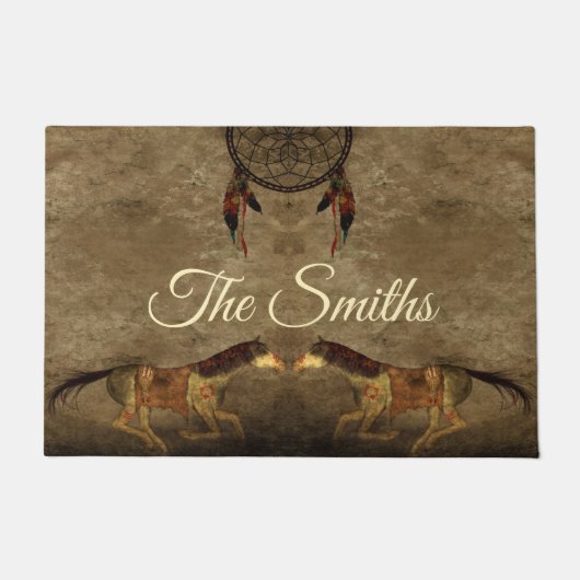 Indianerpferde Fußmatte (Vorderseite)