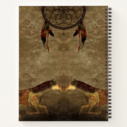 Indianerpferde Notizblock (Rückseite)