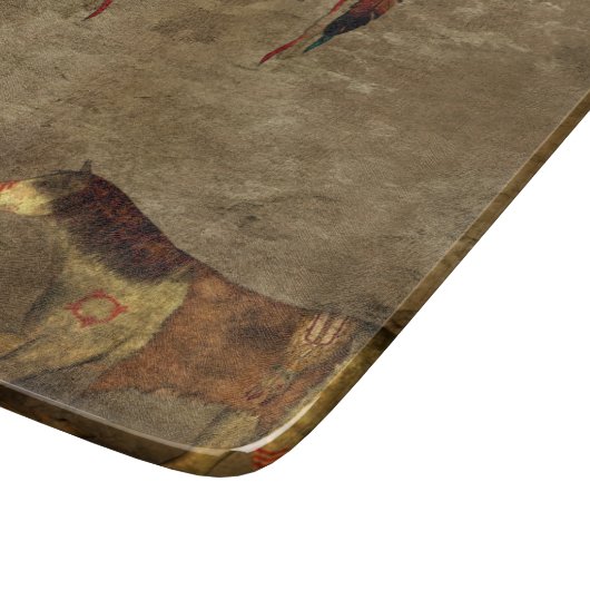 Indianerpferde Schneidebrett (Ecke)