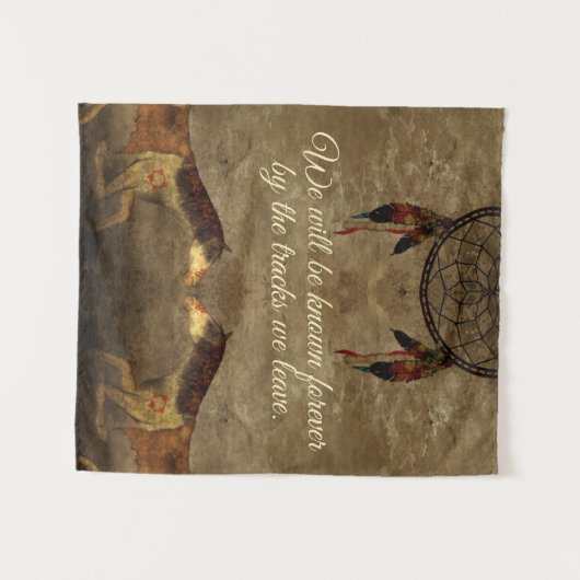 Indianerpferde Wandteppich (Vorderseite (Horizontal))