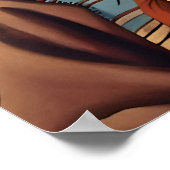 Indianerportrait Poster (Ecke)