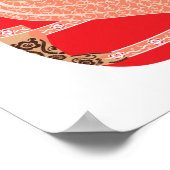 Indianerposter (rot) Matryoshka Poster (Ecke)