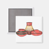 Indianerpotterie Magnet (Vorderseite/Rückseite)