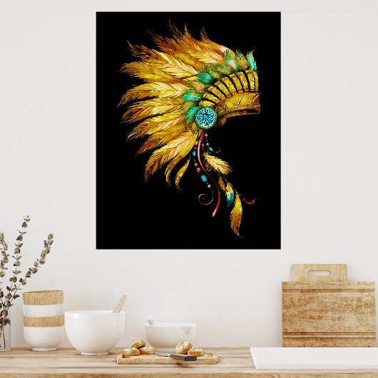 IndianerPrint 4 Poster (Küche)