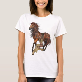 Indianerprinzessin und Pferd-Shirt T-Shirt
